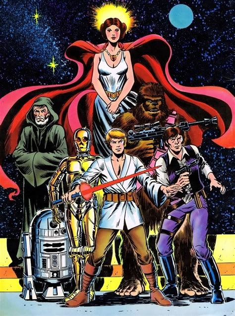 Marvel Star Wars Movie Adaptation Back Cover Art By Dave Cockrum And