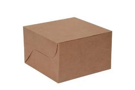 Brown Plain Kraft Cake Box Size X X At Rs Box In