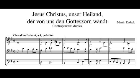 Martin Radeck Jesus Christus Unser Heiland Der Von Und Den