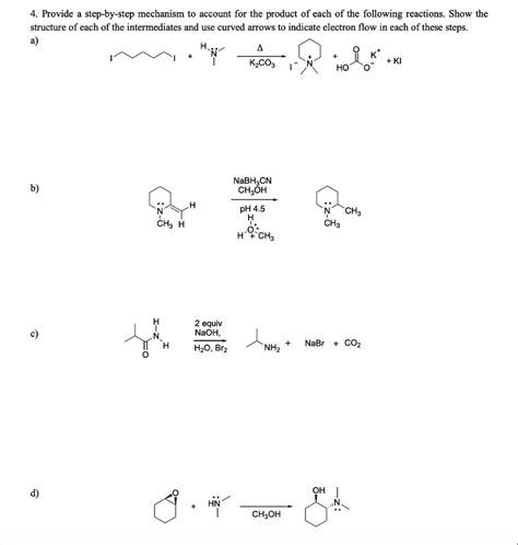 Solved Provide A Step By Stcp Mechanism To Account For The Product