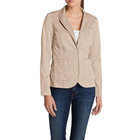 Блейзер Eddie Bauer Womens Legend Wash Stretch Blazer 42 Stone 0086stn низкие цены кредит