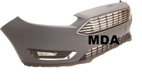 2015 2016 2017 2018 Ford Focus Front Bumper Upper Lower Fog Lamps Chrome Grill Ebay