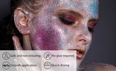 3 Pcs Body Glitter Stick Holographic Sequins Body Glitter Waterproof Long Lasting