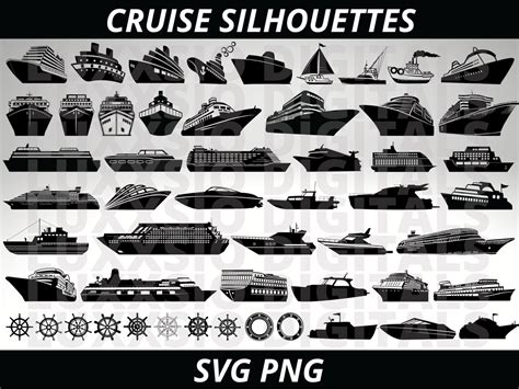 Cruise Svg, Cruise Ship Svg, Cruise Svg Bundle, Cruise Silhouette Svg ...