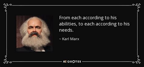 Karl Marx Quote From Each According To His Abilities To Each