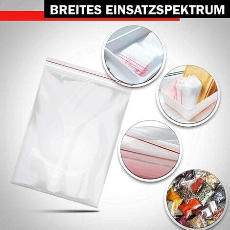 Lot Complet De Sachets Plastiques Transparents Refermables