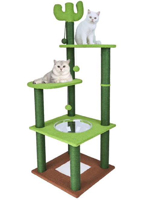 Buy NeoStyle Cactus Cat Tree for Indoor Cats,Cat Tower with Sisal