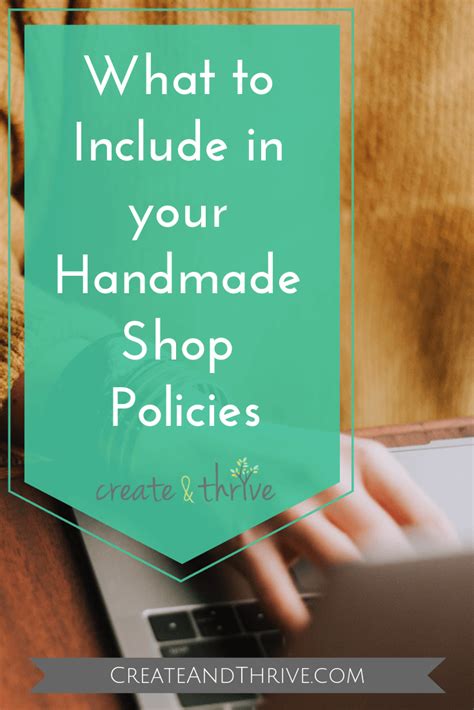 Handmade Shop Policies What You Must Include Etsy Specific Guidance