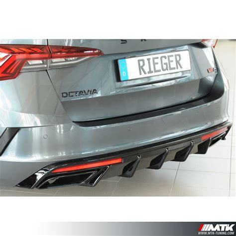 Diffuseur RIEGER de pare choc arrière Audi A3 8V Ph1