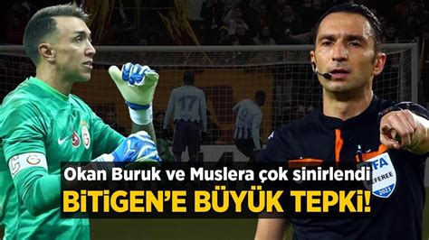 Fernando Muslera ve Okan Buruk çok sinirlendi Abdulkadir Bitigen e