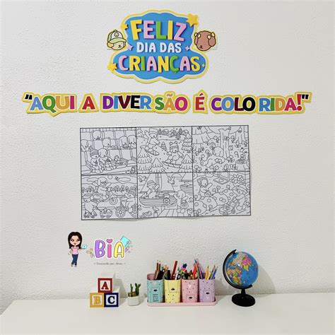 Bobbie Goods Dia Das Crianças Para Imprimir - Painel para Colorir - Dia das Crianças - Bobbie Gods - Bia - Ensinando ...