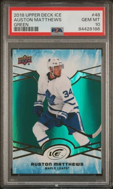 2018 UPPER DECK Ice Auston Matthews 48 Vert PSA 10 EUR 77 22 PicClick FR