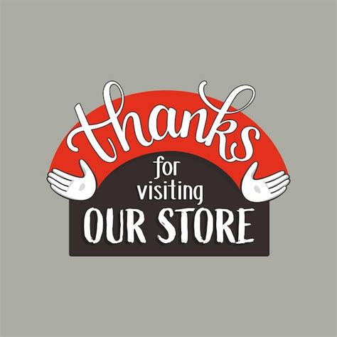 Premium Vector Thanks For Visiting Our Store Illustration