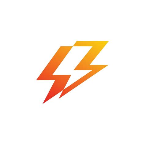 red lightning bolt logo design  vector art  vecteezy