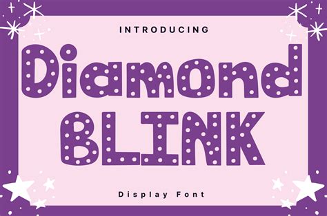 Diamond Blink Font By Achiart · Creative Fabrica