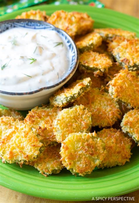 Oven Baked Fried Pickles With Garlic Sauce A Spicy Perspective