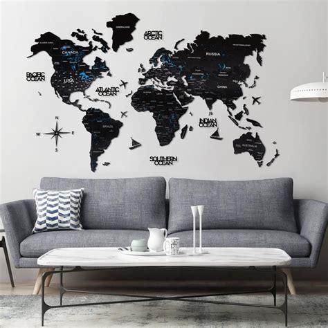 Wooden World Maps For Wall Decor Enjoy The Wood In World Map