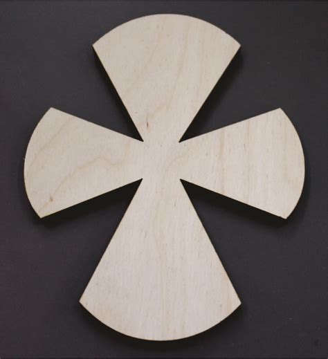 Cross Wood Cutout Ready For Your Crafting Project Caragondesigns