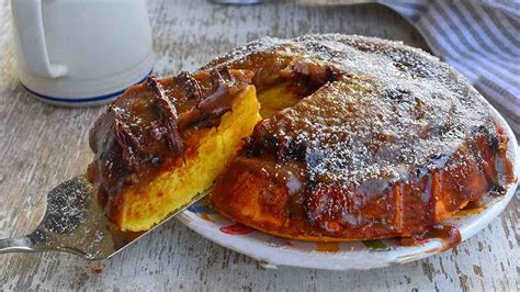 Gâteau renversé à la crème au café et au chocolat