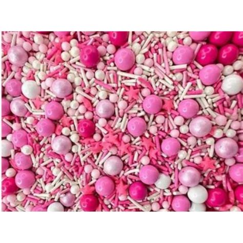 Sprinkles Comestibles Chispas Barbie Cupacakes Pasteles Reposter A