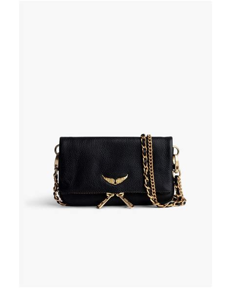 Zadig And Voltaire Rock Nano Clutch In Black Lyst