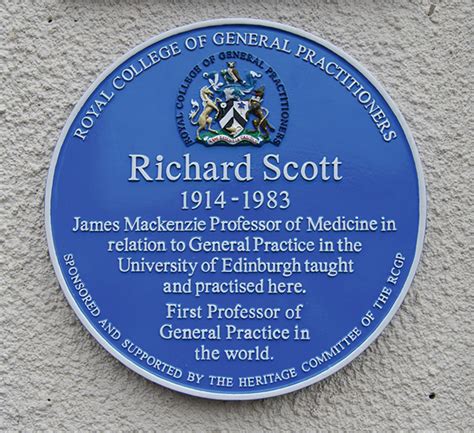 Professor Richard Scott Celebrating The First Professor Of General