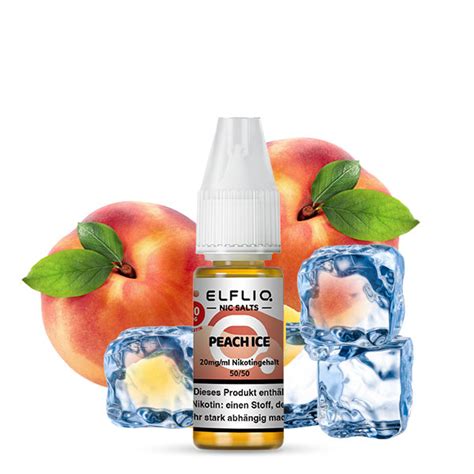 Elfliq By Elfbar I Peach Ice Nicsalt Liquid Esmokeking De