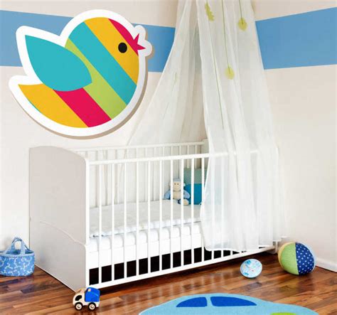 Sticker Enfant Oiseaux Color Tenstickers