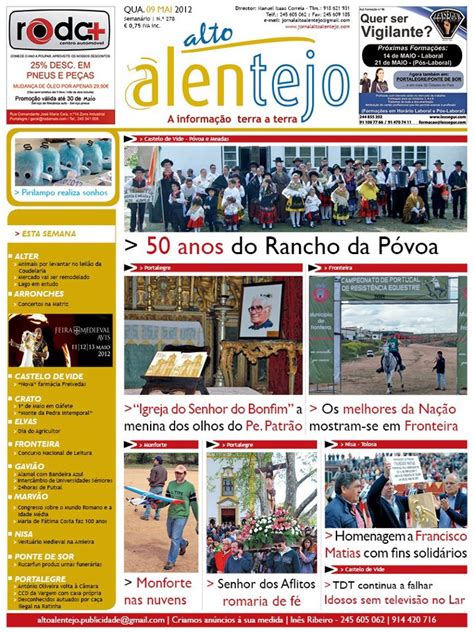 ARRONCHES EM NOTÍCIAS Jornal Alto Alentejo Destaques última edição