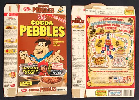 1981 Post Cocoa Pebbles Cereal Box Treasure Hunt Gregg Koenig Flickr