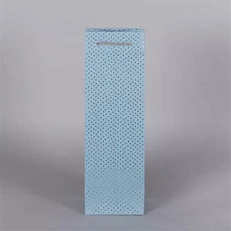 Sky Blue Dot Printed Kraft Paper Bottle Bag At Rs Piece In Indore