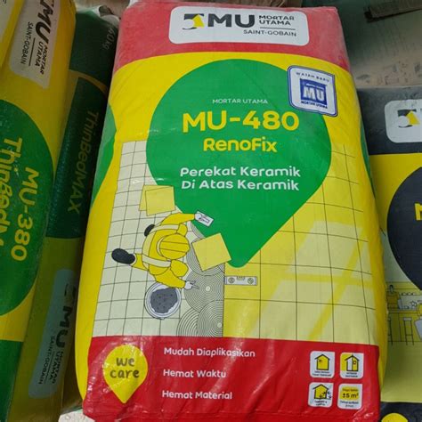 Jual MU 480 SEMEN PEREKAT KERAMIK DI ATAS KERAMIK TILE ON TILE 25kg