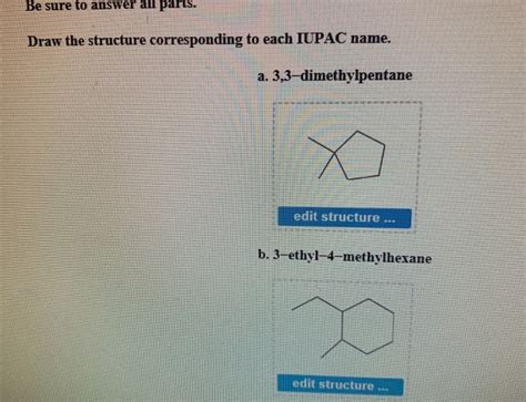 Solved Be Sure To Answer All Parts Draw The Structure