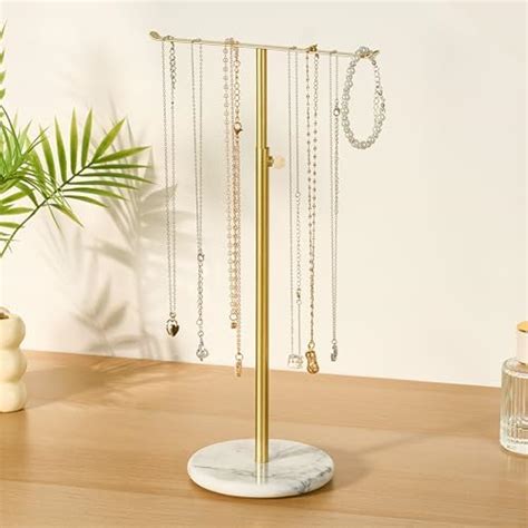 Amazon Josmimic Jewelry Organizer Marble Necklace Stand Small