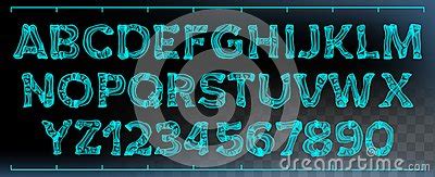 X Ray Font Vector Transparent Roentgen Decorative Alphabet Radiology