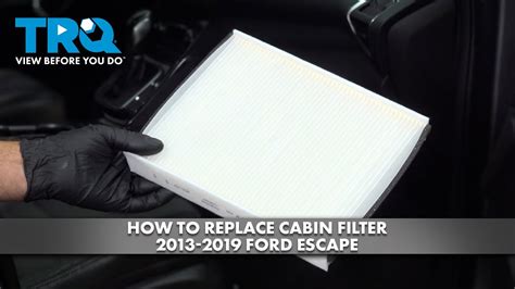 How To Replace Cabin Filter 2013 2019 Ford Escape Youtube