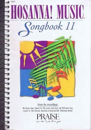 Hosanna Music Songbook Praise Worship Amazon Books