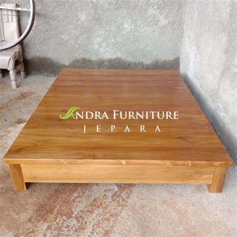 Jual Meja Lesehan Minimalis Kayu Jati Meja Pendek Andra Furniture