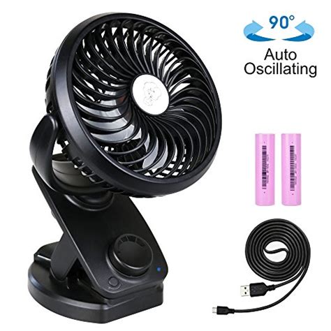 Focondot Battery Operated Clip On Usb Fan Rechargeable Battery Usb