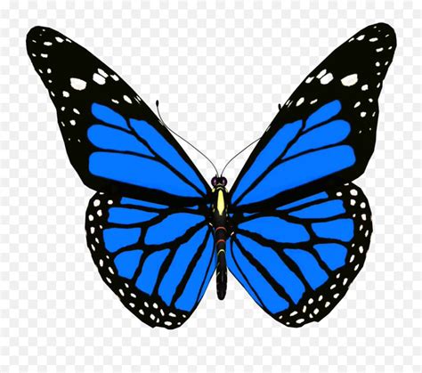 Blue Monarch Butterfly Clipart