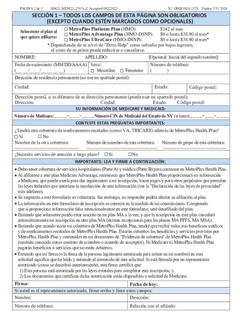 Completable En línea FORMULARIO DE SOLICITUD DE INSCRIPCIN EN MEDICARE