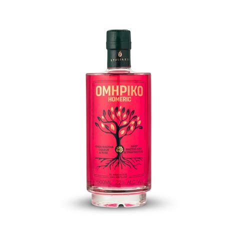 Homeric Mastic Rose Liqueur 100 Stoupaki Distillery 500ml