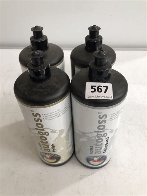 John Pye Auctions 4 X INDASA AUTOGLOSS POLISH 1L COLLECTION ONLY