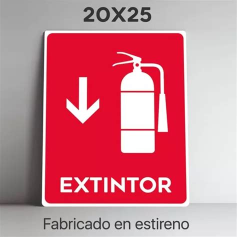 Señalamiento Extintor Contra Incendios 20x25cm Meses Sin Intereses