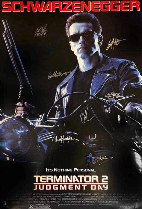 Signed Terminator 2 Movie Poster - Etsy