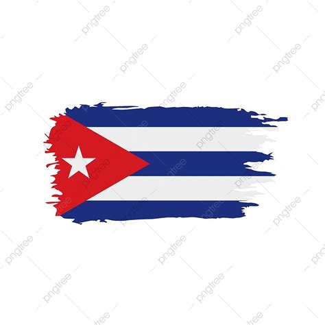 Cuba Flag Vector PNG Images Cuba Flag Symbol Brush Paint Cuba