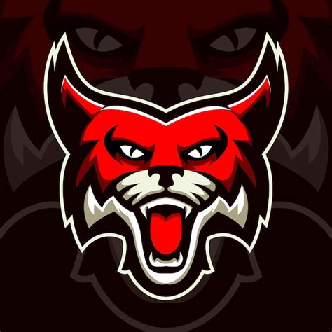 Premium Vector | Wildcat mascot logo design vector