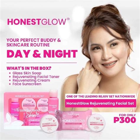 Honest Glow Transformed Skin Facial Rejuvenating Set Lazada PH