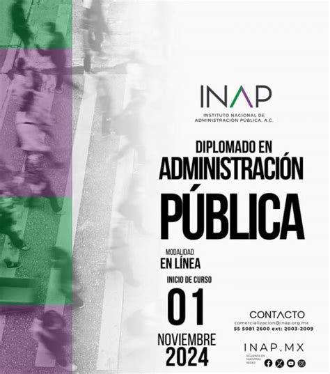 Diplomado En Administración Pública Modalidad En Línea Inap