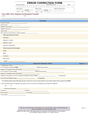 Fillable Online Cibmtr Form R Cibmtr Fax Email Print Pdffiller